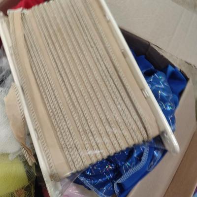 Assorted Fabric and Edging for Sewing/Crafting