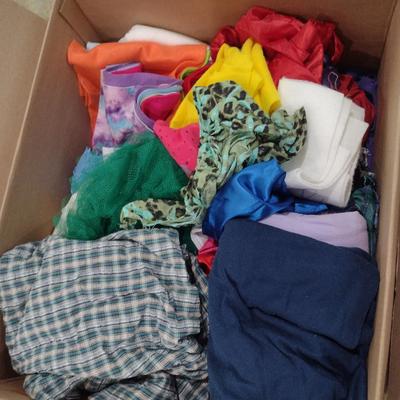 Assorted Fabric and Edging for Sewing/Crafting