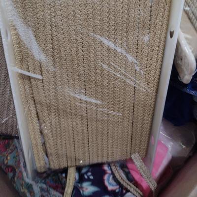 Assorted Fabric and Edging for Sewing/Crafting