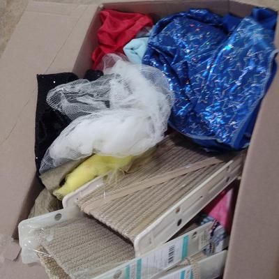 Assorted Fabric and Edging for Sewing/Crafting