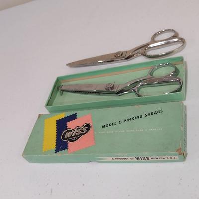 Two Pairs of Wiss Scissors- One with Box