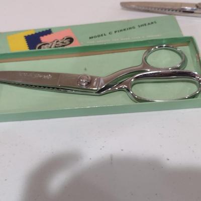 Two Pairs of Wiss Scissors- One with Box
