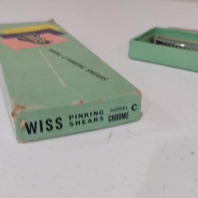 Two Pairs of Wiss Scissors- One with Box