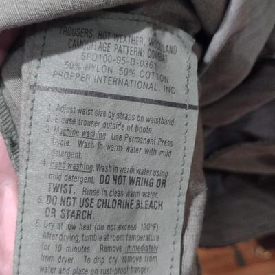 Camouflage Cold Weather Parka and Pants- Size Large