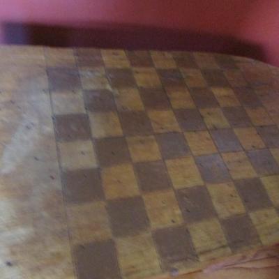 Hand Made Antique Wooden Game Table (LR)