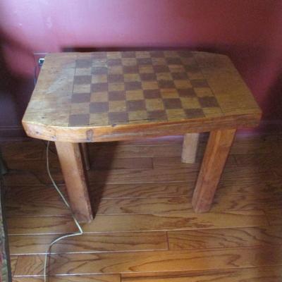 Hand Made Antique Wooden Game Table (LR)