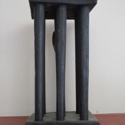 Antique 6 Stick Tin Tapered Candle Mold Primitive Farm House Decor (LR)