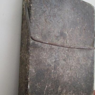 Antique 1800's Soapstone Bed Foot Warmer Sleigh Buggy 7" x 9" (LR)