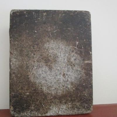 Antique 1800's Soapstone Bed Foot Warmer Sleigh Buggy 7" x 9" (LR)