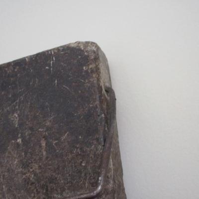 Antique 1800's Soapstone Bed Foot Warmer Sleigh Buggy 7" x 9" (LR)