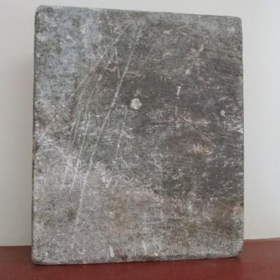 Antique 1800's Soapstone Bed Foot Warmer Sleigh Buggy 10" x 12" (LR)