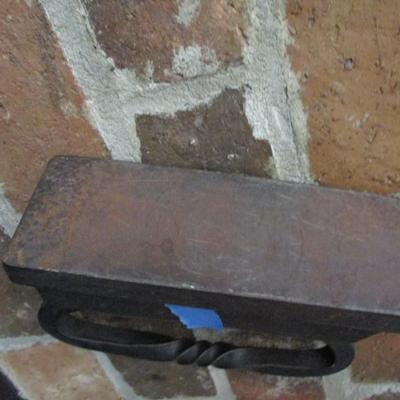 Antique Cast Sad Iron Kitchen Doorstop (LR)