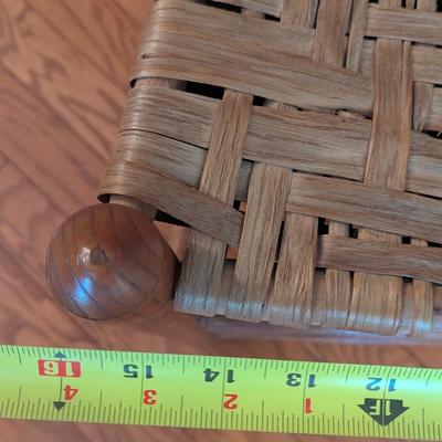 Wooden Ladder Back Chair With Rush Seat (K)