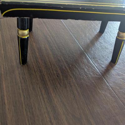 Marked Ebersol Marked Stool Folk Art Foot Rest (DR)