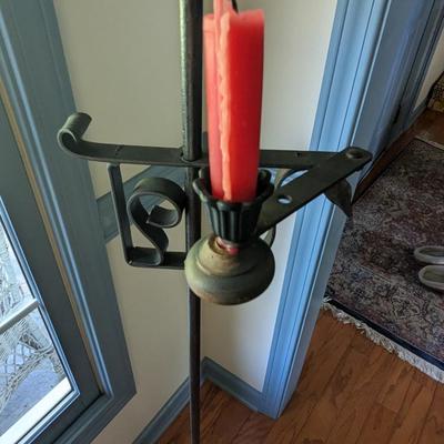 Wrought Iron Candle Holder (DR)