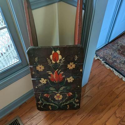 Vintage Painted Slate Sleigh Decor (DR)