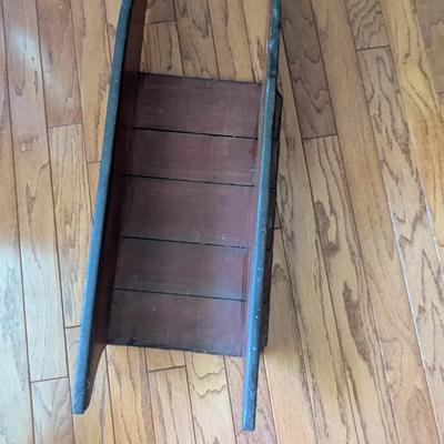 Vintage Painted Slate Sleigh Decor (DR)
