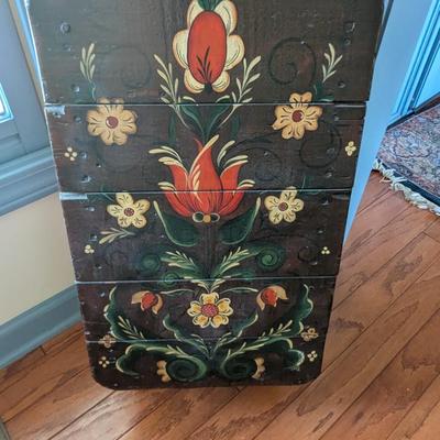 Vintage Painted Slate Sleigh Decor (DR)