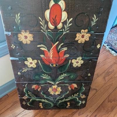 Vintage Painted Slate Sleigh Decor (DR)