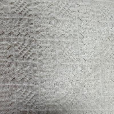 Vintage Round White Cotton Tablecloth with Fringe