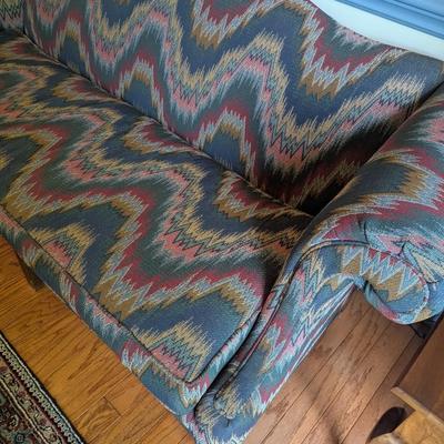 Multi Colored Temple Upholstered Sofa (DR)