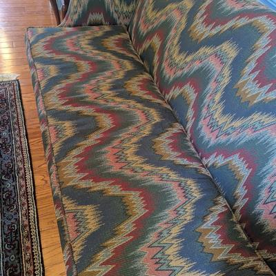 Multi Colored Temple Upholstered Sofa (DR)