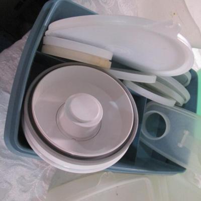 Variety of Tupperware containters, misc. lids