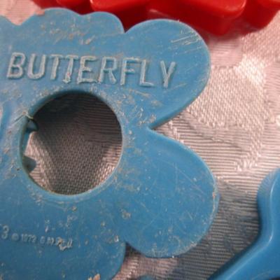 15 small Cookie cutters, birthday candle holders, nut cups, garnish cutter, glass tumbler