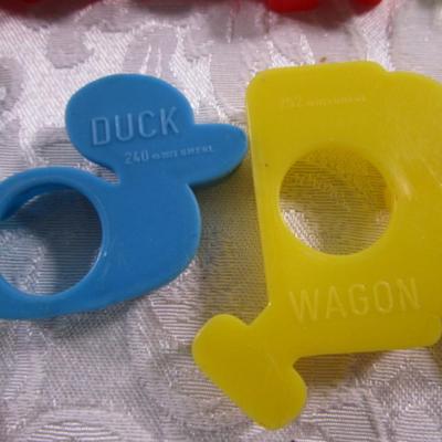 15 small Cookie cutters, birthday candle holders, nut cups, garnish cutter, glass tumbler