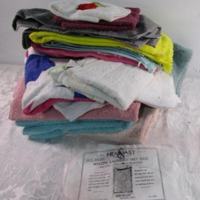 Car towels, new nylon laundry net bag 18" x 30"