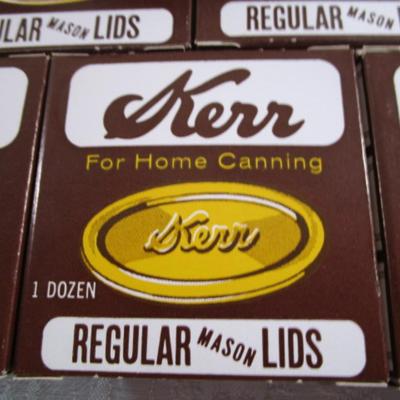 5 boxes Regular size canning lids, canning funnel