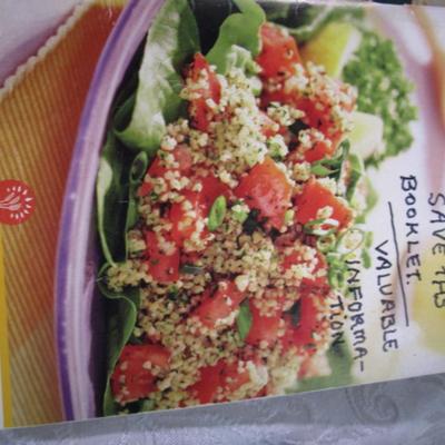 5 healthy cookbooks, 2 baby cookbooks, Maryellen's Helpful Hints