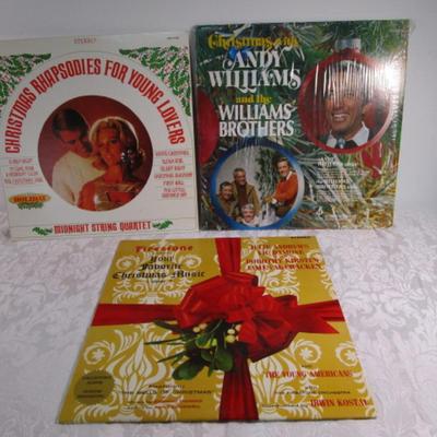 3 Christmas Vinyl LPs