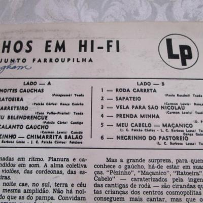 3 Latin LP vinyl albums, 1 bird songs LP vinyl album