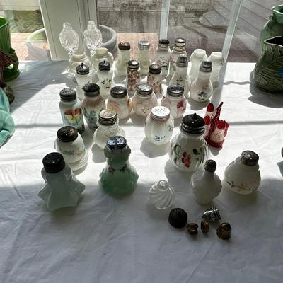 L845 Large Lot of Antique Salt & Pepper Shakers