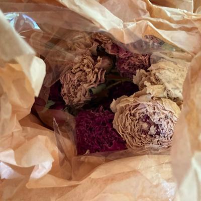 L849 Lot of Dry Flower Press With Dried Roses