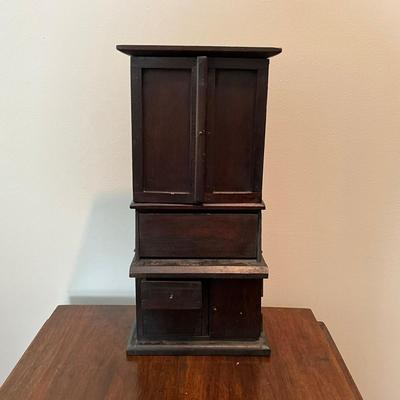 L851 Antique Doll Secretary Desk