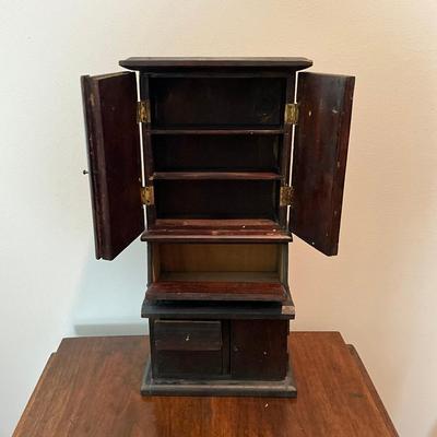 L851 Antique Doll Secretary Desk
