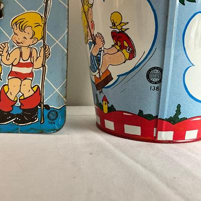 D864 Child's Sand Shovel By Ohio Art Co. & Sand Pail By Elaine Ends Hileman