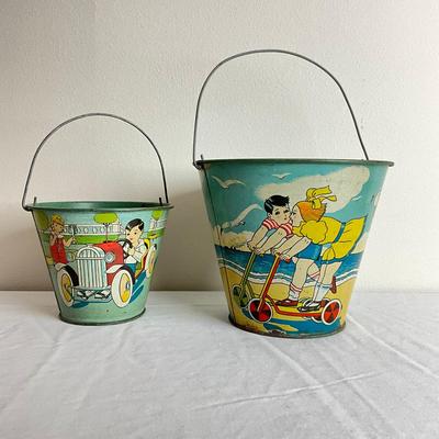 D865 Antique Kids Scooter With Driving Car Sand Pails