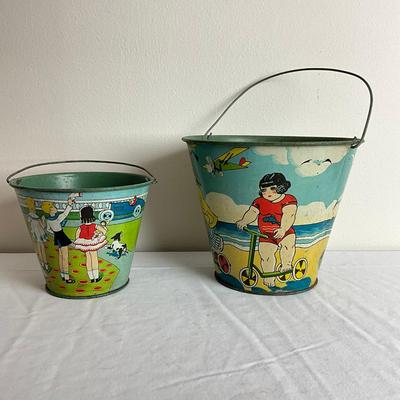 D865 Antique Kids Scooter With Driving Car Sand Pails