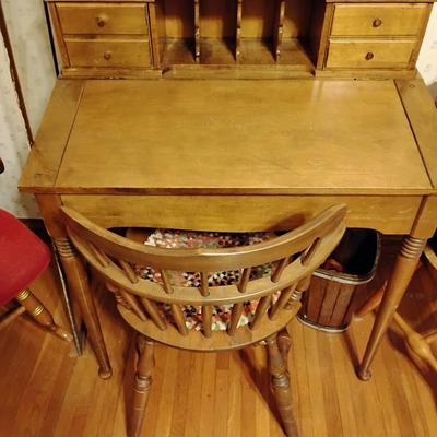 Vintage desk with chair