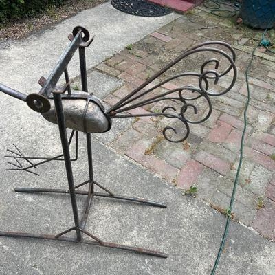 Scrap Metal Garden Sculpture Bird Art