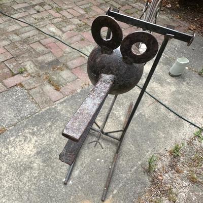 Scrap Metal Garden Sculpture Bird Art