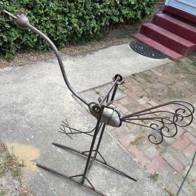 Scrap Metal Garden Sculpture Bird Art
