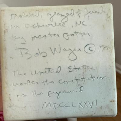 Bob Wager and Other Signed Pottery (B1-BM)