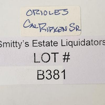 Cal Ripken Sr. OMLB Signed Autographed Baseball