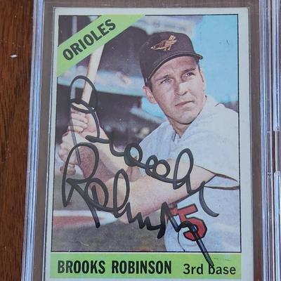 3 Baltimore Orioles Signed Autographed Baseball Cards Brooks Robinson, Frank Robinson, Boog Powell