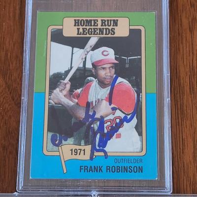 3 Baltimore Orioles Signed Autographed Baseball Cards Brooks Robinson, Frank Robinson, Boog Powell