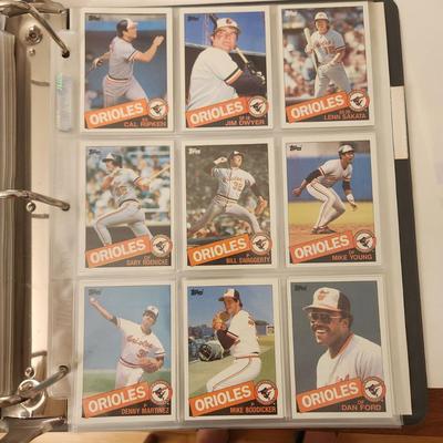 Baseball Card Album w Baltimore Orioles cards Several complete sets 1980's 1990's